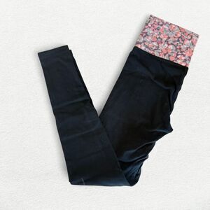Vintage Y2K Victoria's Secret Fold-Over Low-Rise Leggings Angel Floral Bokeh S